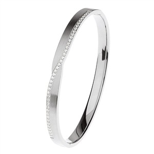 Juwelier Schell 179870 Ernstes Design Armreif Evia Funkelnde Linie Mittel A645.MI