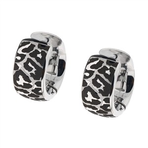 Juwelier Schell 179884 Ernstes Design Scharniercreolen Leopard 8mm E756