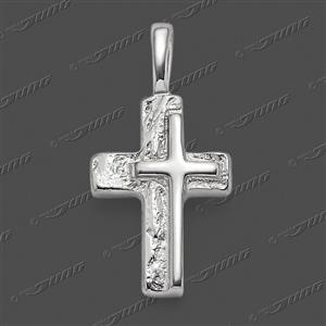 Juwelier Schell 161619 Jung Anhänger Kreuz mit Struktur 43-0077