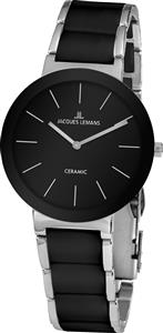 Juwelier Schell 164847 Jacques Lemans Armbanduhr Monaco Schwarz/Silber 42-8A