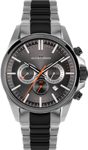 Juwelier Schell 164872 Jacques Lemans Armbanduhr Liverpool Schwarz/Grau 1-2119E