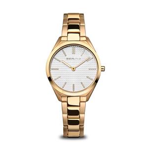Juwelier Schell 162462 Bering Armbanduhr Ultra Slim Gold Poliert/Gebürstet 17231-734