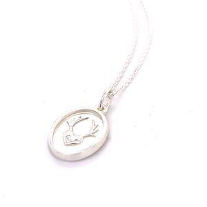 Juwelier Schell 165832 Cuckoowelen mini Siegelanhänger Herzgeweih 165832