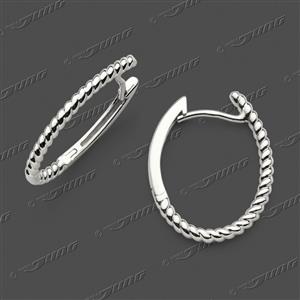 Juwelier Schell 171151 Jung Klappcreolen Gekordelt 15-0317