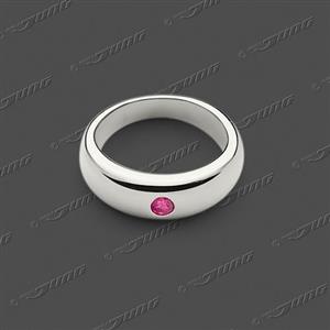 Juwelier Schell 175302 Jung Anhänger Taufring Rubinrot 50-0003-3