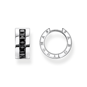 Juwelier Schell 175318 Thomas Sabo Creolen Schwarzes Pavé CR670-643-11