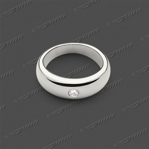 Juwelier Schell 177324 Jung Anhänger Taufring mit Steinchen 50-0003