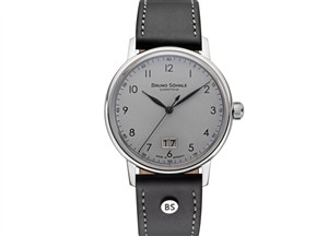 Juwelier Schell 179401 Bruno Söhnle Armbanduhr Bergamo Big Grau/Schwarz 17-13234-831