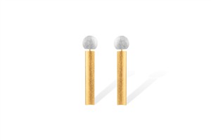 Juwelier Schell 179488 Zaremski Ohrringe Stab Bicolor Lang K1837