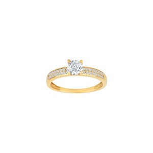 Juwelier Schell 179691 Siersbøl Solitärring mit Pavé 10422770300