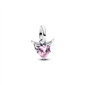 Juwelier Schell 179682 Pandora Me Charm Geflügeltes Herz Rosa 793626C02