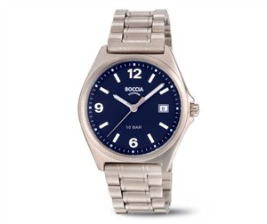 Juwelier Schell 179772 Boccia Armbanduhr Dunkelblau 3663-02