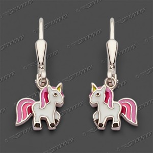 Juwelier Schell 157510 Jung Ohrringe Pinkes Einhorn 13-0042