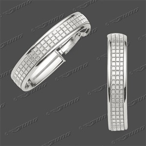 Juwelier Schell 179836 Jung Creolen Oval mit Glitzereffekt 14-0179