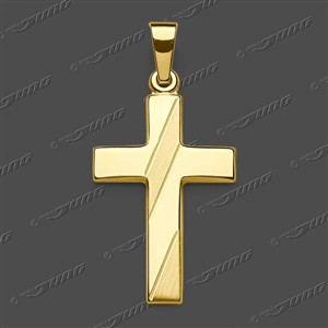 Juwelier Schell 179907 Jung Anhänger Kreuz Gestreift 43-0433