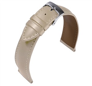 Juwelier Schell 179917 Eulit Uhrenband Kalb Resisto Beige/Silber 892616212