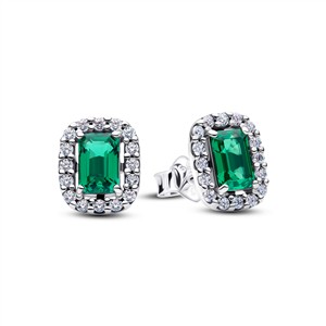 Juwelier Schell 180073 Pandora Ohrstecker Smaragdschliff & Funkelnder Kranz 294501C01