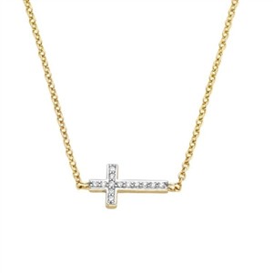 Juwelier Schell 180210 B. Mayer Collier Kreuz Liegend 910601C