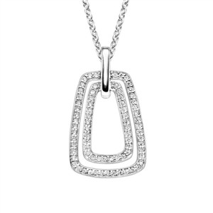 Juwelier Schell 180229 Viventy Kette mit Anhänger Trapeze 787682