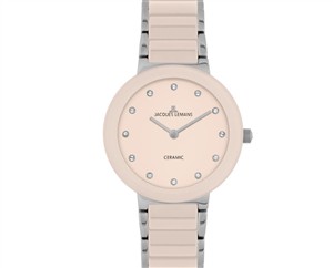 Juwelier Schell 180282 Jacques Lemans Armbanduhr Silber/Hellrosa 42-7ZA