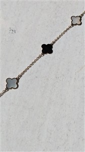 Juwelier Schell 180305 TC Gold Armband Kleeblätter ArmbandKleeblattPerlmutt