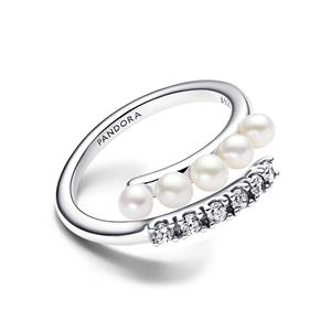 Pandora Offener Ring Perlen & Pavé – Bild 2