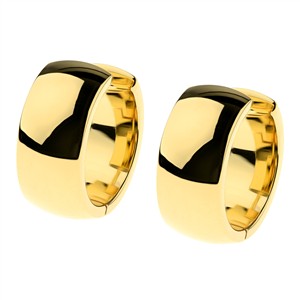 Juwelier Schell 179807 Ernstes Design Scharniercreolen Poliert E663