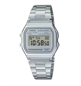 Juwelier Schell 180313 Casio Armbanduhr Vintage Collection Iconic Silber A158WEA-7EF
