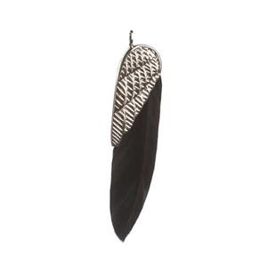 Juwelier Schell 140816 Traumfänger Anhänger Traumfeder Stahl/Schwarz Klein TF08MSSBK