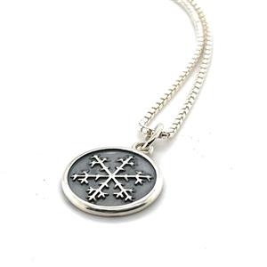 Juwelier Schell 173622 Cuckoowelen Anhänger Schneeflocke Geschwärzt groß 173622