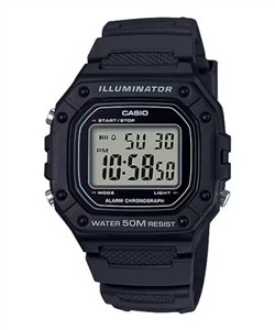 Juwelier Schell 177349 Casio Armbanduhr Schwarz W-218H-1AVEF