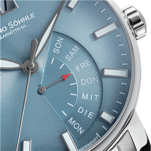 Bruno Söhnle Armbanduhr Pesaro I Hellblau/Grau – Bild 3