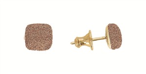 Juwelier Schell 178673 Pesavento Ohrstecker Shiny Gelbgold + Polvere Giallo Nardó WPSCO343