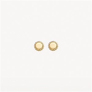 Juwelier Schell 178697 Blush Ohrstecker Scheibchen mit Perlierung 7351YGO