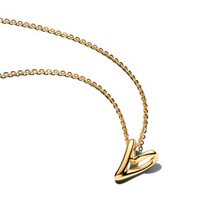 Juwelier Schell 179620 Pandora Kette mit Anhänger Organisch geformtes Herz 364360C00-45
