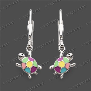 Juwelier Schell 179828 Jung Ohrringe Bunte Schildkröte 13-0079