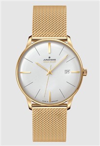 Juwelier Schell 180102 Junghans Armbanduhr Meister MEGA Solar Gold 59760046