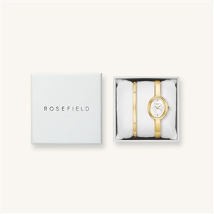 Rosefield Set Armbanduhr Bangle + Armreif Kristall – Bild 3