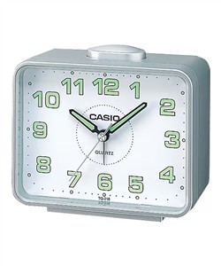 Juwelier Schell 180309 Casio Wecker Wake Up Timer Silber TQ-218-8EF
