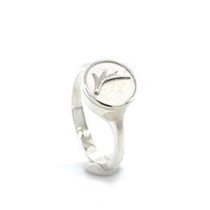 Juwelier Schell 180487 Cuckoowelen runder Siegelring Geweih 180487