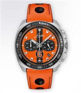 Juwelier Schell 180546 Junghans Armbanduhr 1972 Chronoscope Sports Edition 2026 Orange 41455700
