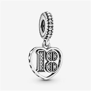 Juwelier Schell 166259 Pandora Moments Charm 18 im Herz 797262CZ