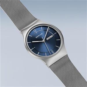 Bering Armbanduhr Day Date Classic | silber gebürstet – Bild 5