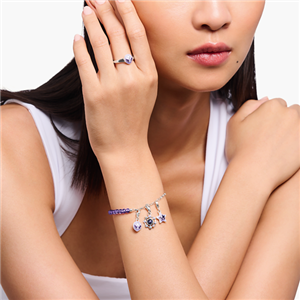 Thomas Sabo Charm Armband Amethyst Silber – Bild 2