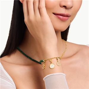 Thomas Sabo Charm Armband Malachit Gold – Bild 2