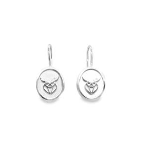 Juwelier Schell 173788 Cuckoowelen Ohrhänger Siegel Herzgeweih modern 172136