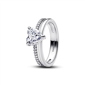 Juwelier Schell 176880 Pandora Doppelring Funkelndes Herz 193100C01-52