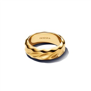 Pandora Ring mit Wellenstruktur Mittel – Bild 2