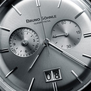 Bruno Söhnle Armbanduhr Merano Chronograph Grau/Silber/Braun – Bild 3