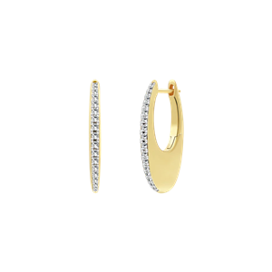 Juwelier Schell 178712 Xenox Creolen Oval & Flach Groß XS91868G
